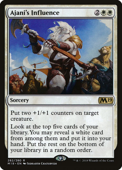 Ajani's Influence (282) (Core Set 2019)