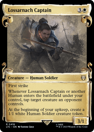 Lossarnach Captain (Showcase Scrolls) (418) (Commander: The Lord of the Rings: Tales of Middle-earth)