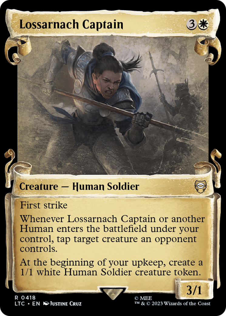Lossarnach Captain (Showcase Scrolls) (418) (Commander: The Lord of the Rings: Tales of Middle-earth)
