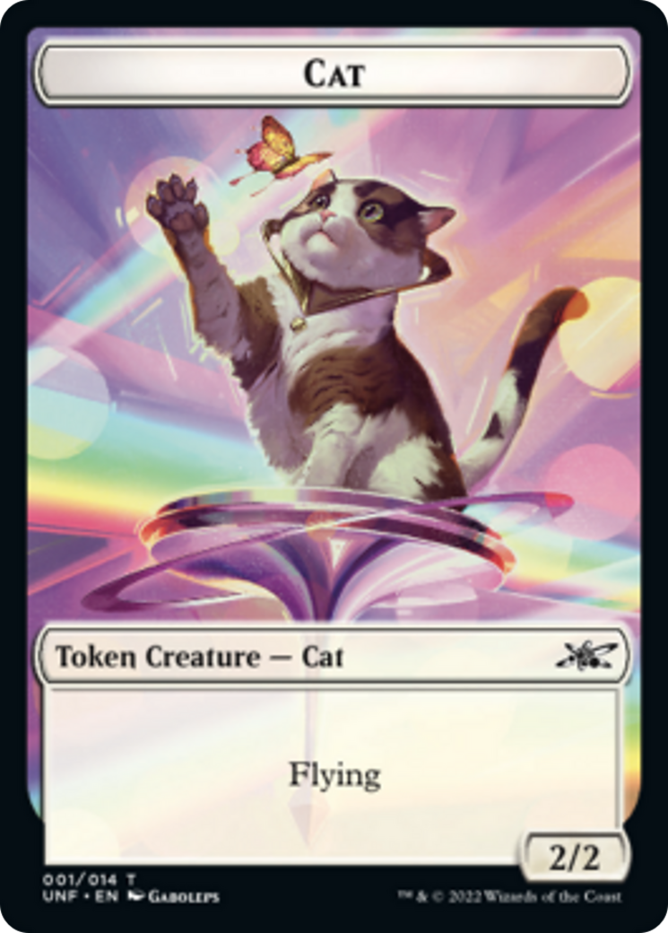 Cat // Food (11) Double-sided Token [Unfinity]
