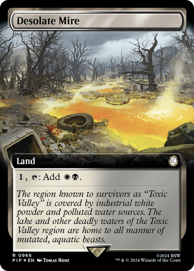 Desolate Mire (Extended Art) (Surge Foil) (966) (Universes Beyond: Fallout)