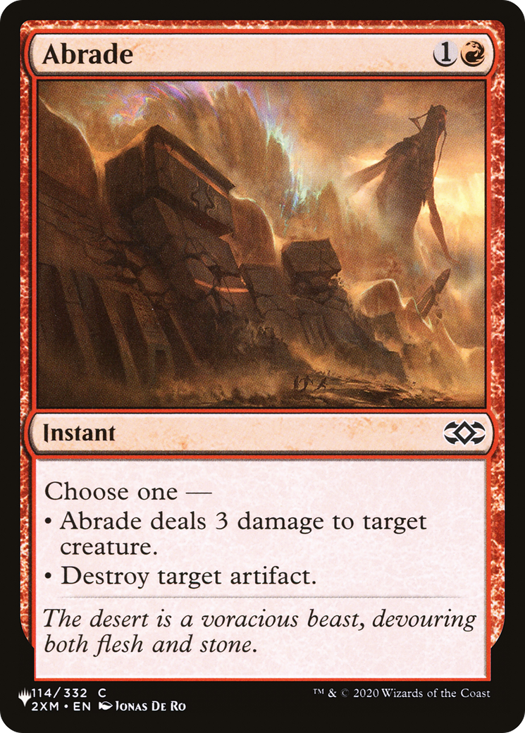 Abrade (2XM) (114/332) [The List Reprints]