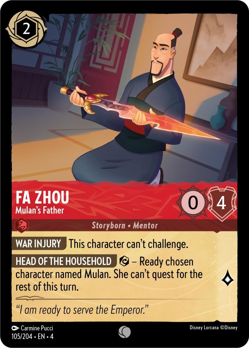 Fa Zhou - Mulan's Father (105/204) [Ursula's Return] - Inner Nerd