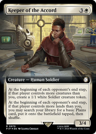 Keeper of the Accord (Extended Art) (Surge Foil) (979) (Universes Beyond: Fallout)