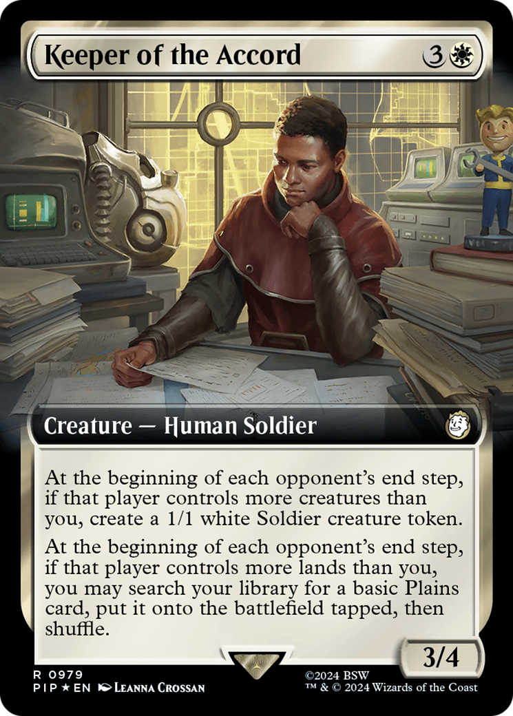 Keeper of the Accord (Extended Art) (Surge Foil) (979) (Universes Beyond: Fallout)