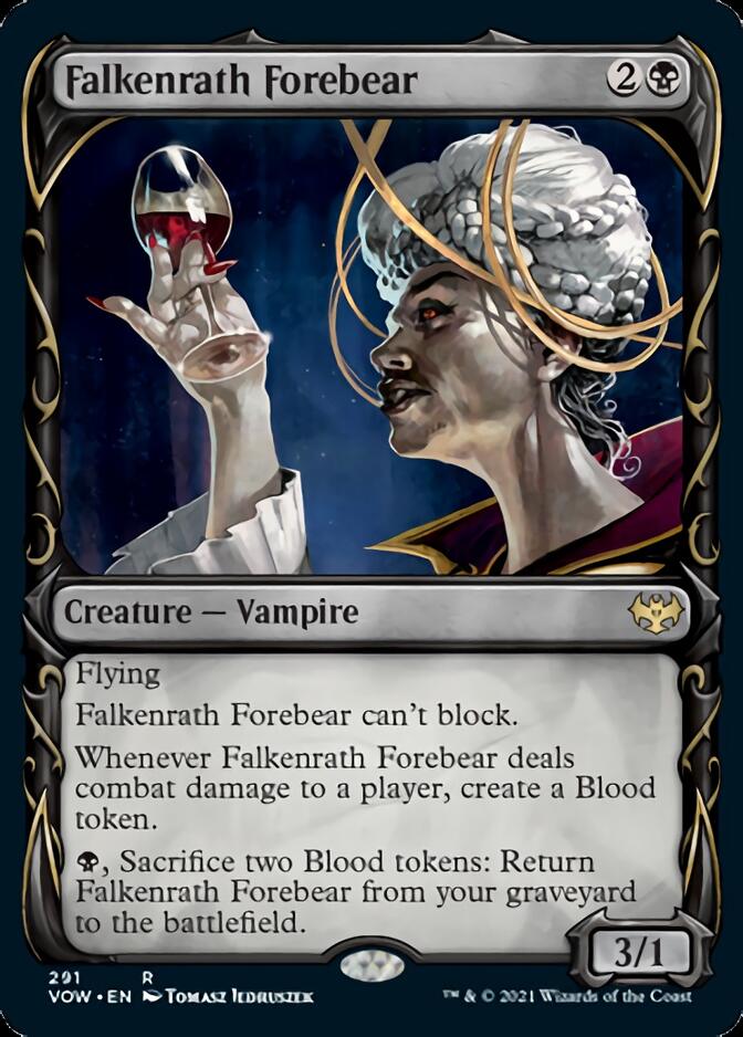 Falkenrath Forebear (Showcase Fang Frame) [Innistrad: Crimson Vow] - Inner Nerd