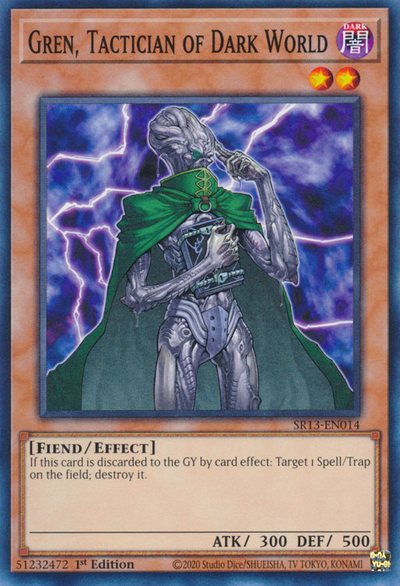 Gren, Tactician of Dark World (SR13-EN014) (Structure Deck: Dark World)