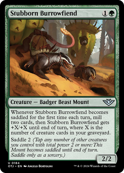 Stubborn Burrowfiend (184) (Outlaws of Thunder Junction)