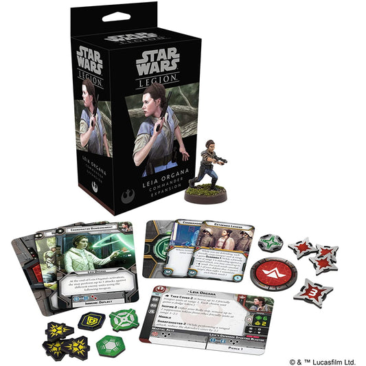 Flight Fantasy Games - Star Wars: Legion Leia Organa Commander Expansion Trading Card Game