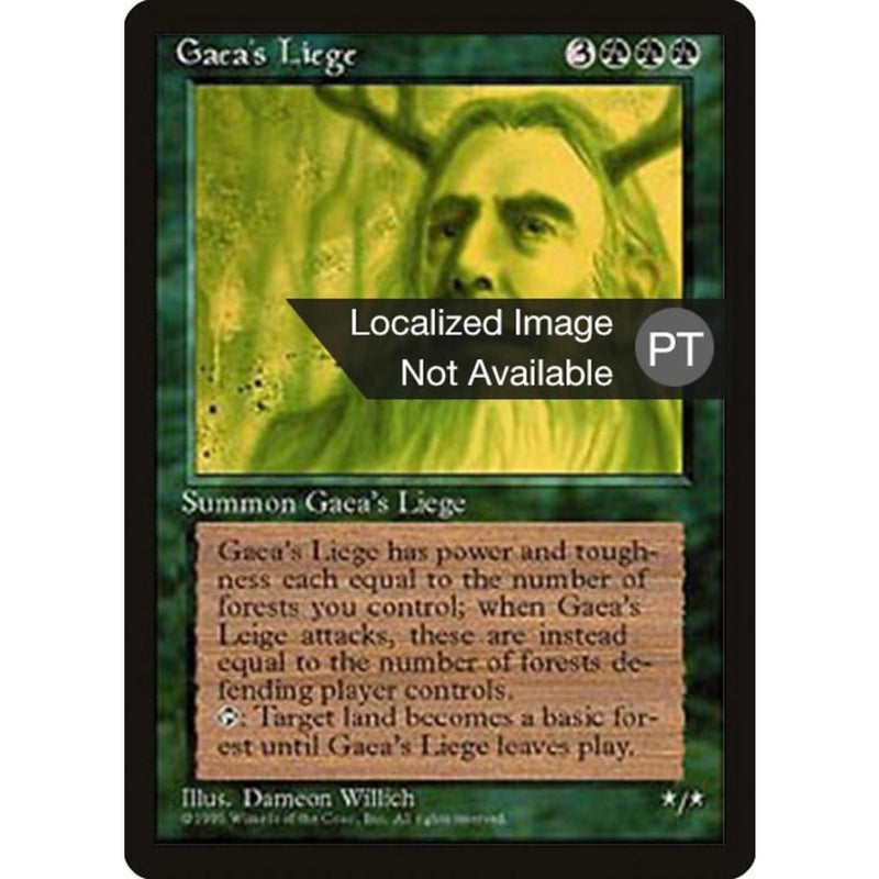 Gaeas Liege [Fourth Edition (Foreign Black Border)] Mtg Single