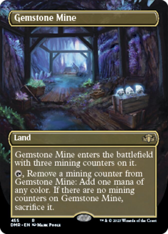 Gemstone Mine (Borderless Alternate Art) [Dominaria Remastered] - Inner Nerd