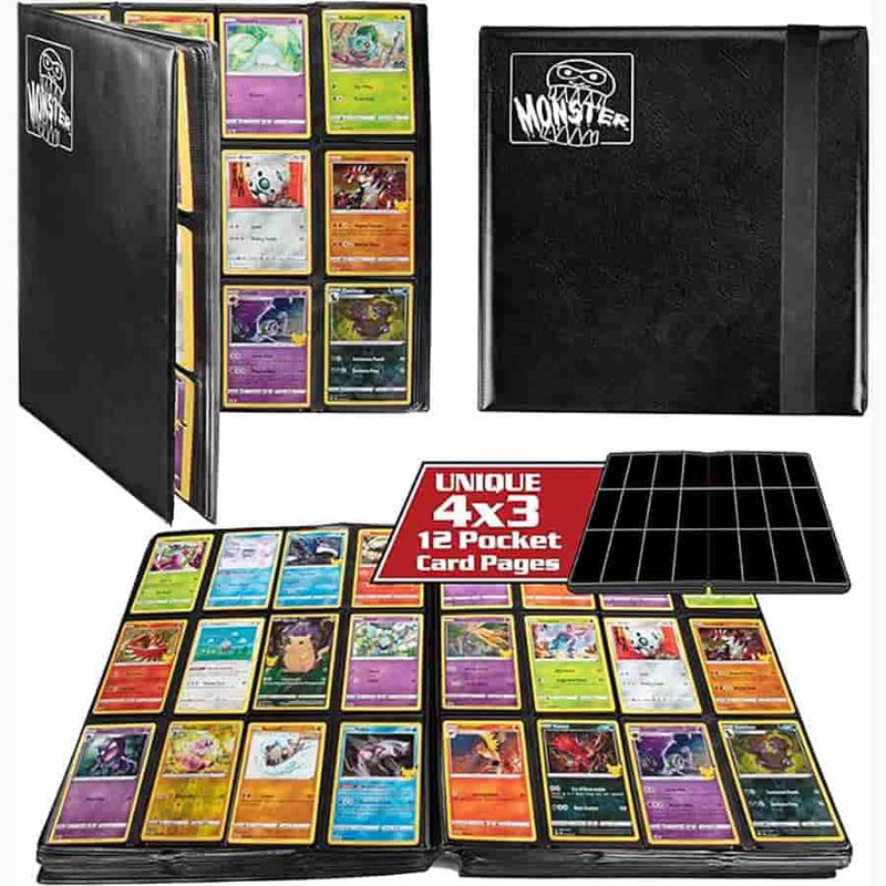 Monster Zodiac 12 Pocket Binder - Black