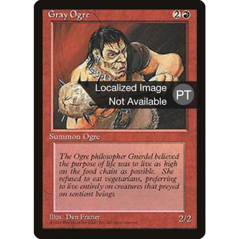 Gray Ogre [Fourth Edition (Foreign Black Border)] Mtg Single