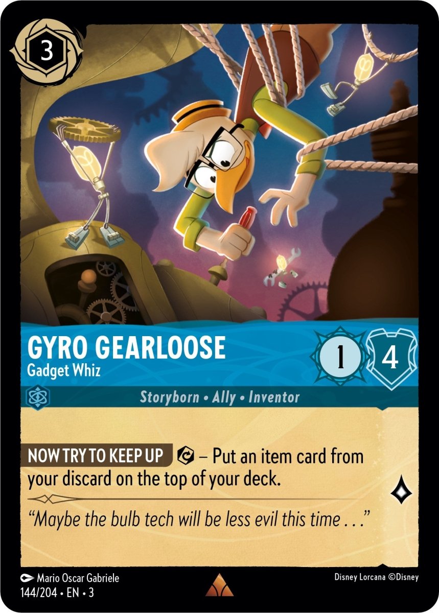 Gyro Gearloose - Gadget Whiz (144//204) [Into the Inklands] - Inner Nerd