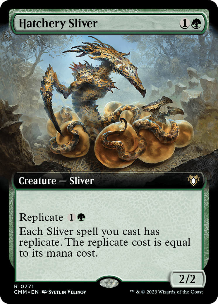 Hatchery Sliver (Extended Art) [Commander Masters] - Inner Nerd