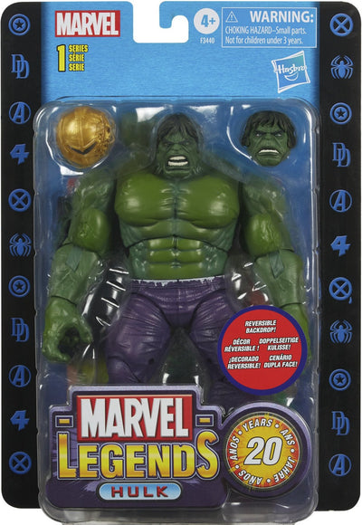 Marvel Legends 20th Anniversary Hulk 6-Inch Figure – Retro Cardback – Hasbro