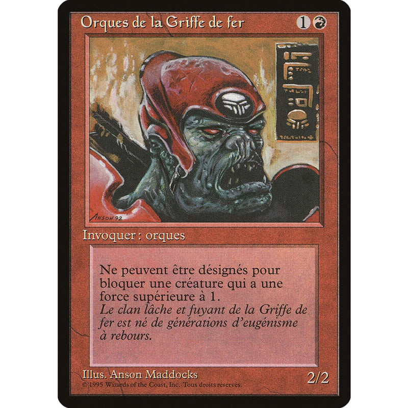 Ironclaw Orcs (French) - Orques De La Griffe Fer [Renaissance] Mtg Single