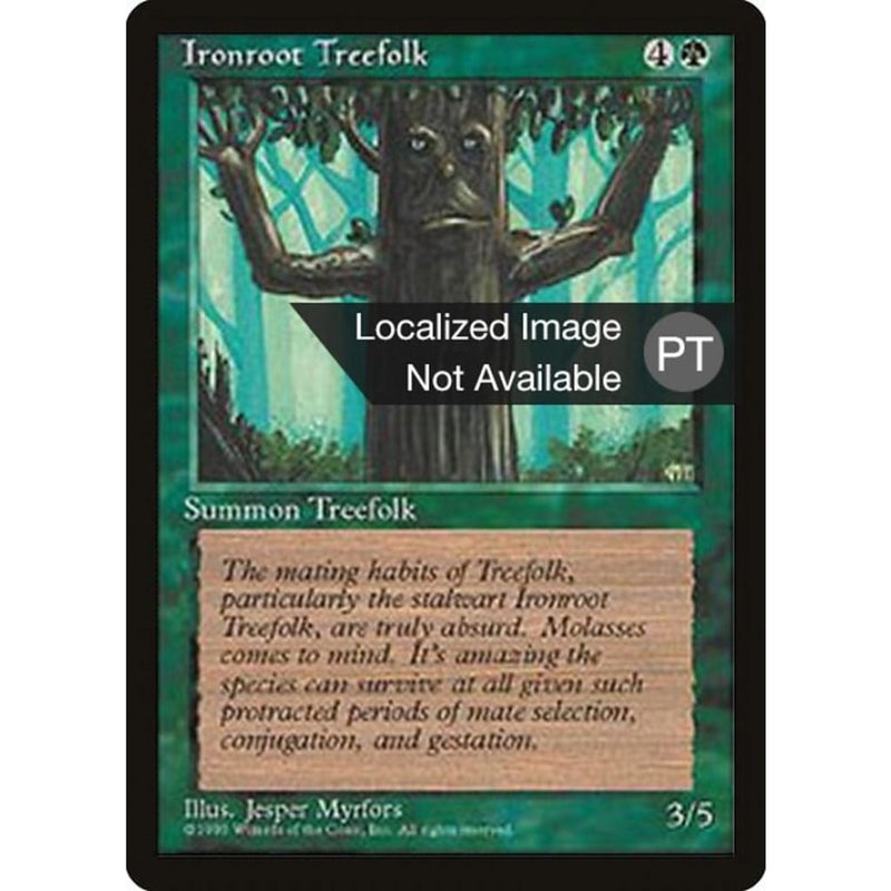 Ironroot Treefolk [Fourth Edition (Foreign Black Border)] Mtg Single