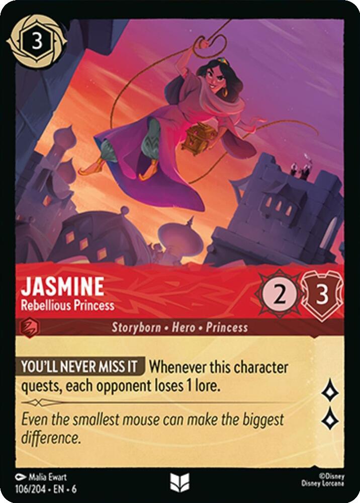 Jasmine - Rebellious Princess (106/204) [Azurite Sea] - Inner Nerd