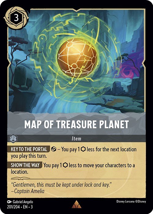 Map of Treasure Planet (201/204) [Into the Inklands] - Inner Nerd