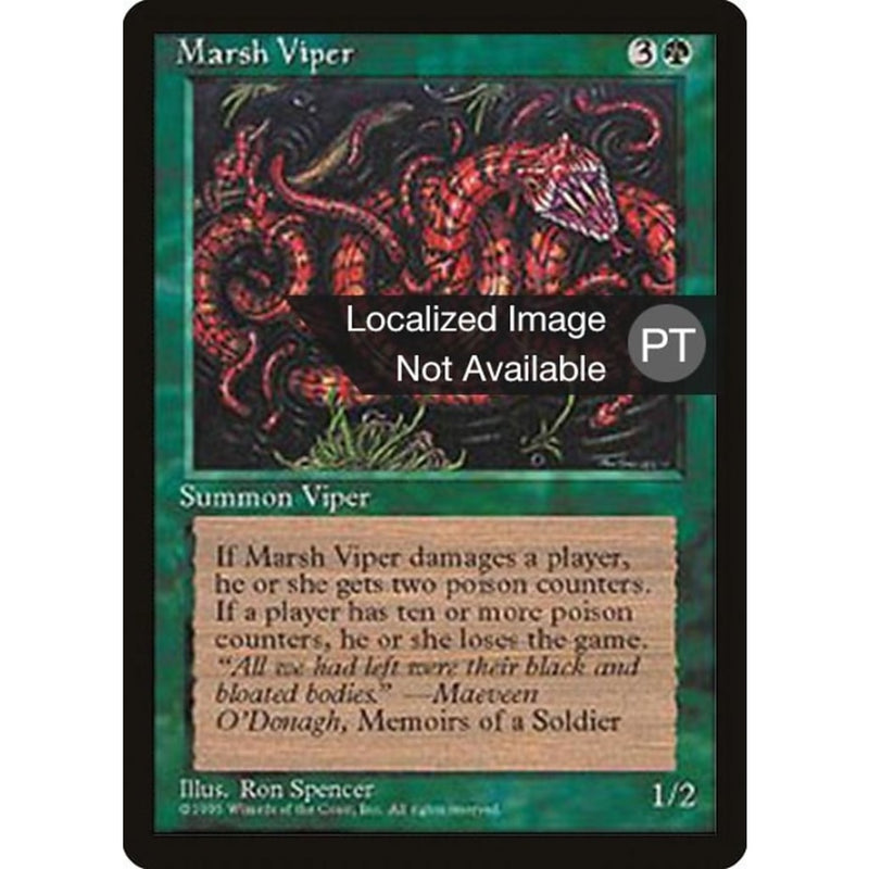 Marsh Viper [Fourth Edition (Foreign Black Border)] Mtg Single