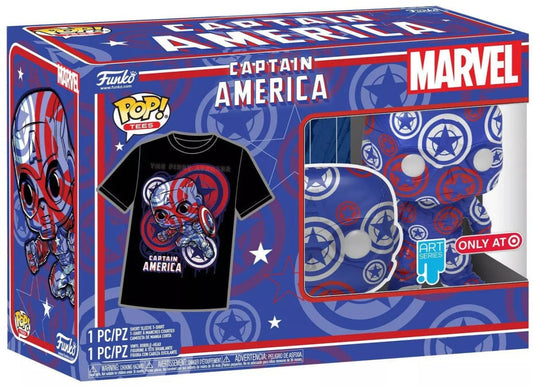 Marvel: Captain America #33 - Art Series Pop Vinyl Figure and Unisex T-Shirt [Target] - Inner Nerd