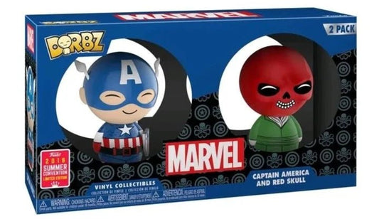 Marvel: Captain America & Red Skull Dorbz Vinyl Figures (2 Pack) [2018 Summer Convention] - Inner Nerd