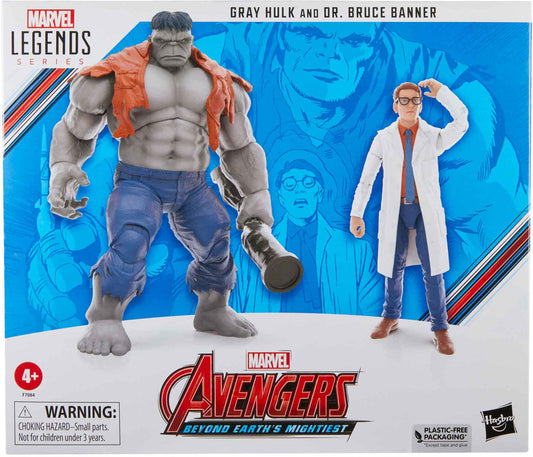 Marvel Legends Gray Hulk & Dr. Bruce Banner Action Figure 2-Pack