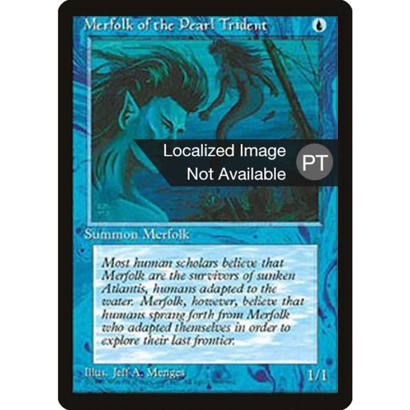Merfolk Of The Pearl Trident [Fourth Edition (Foreign Black Border)] Mtg Single