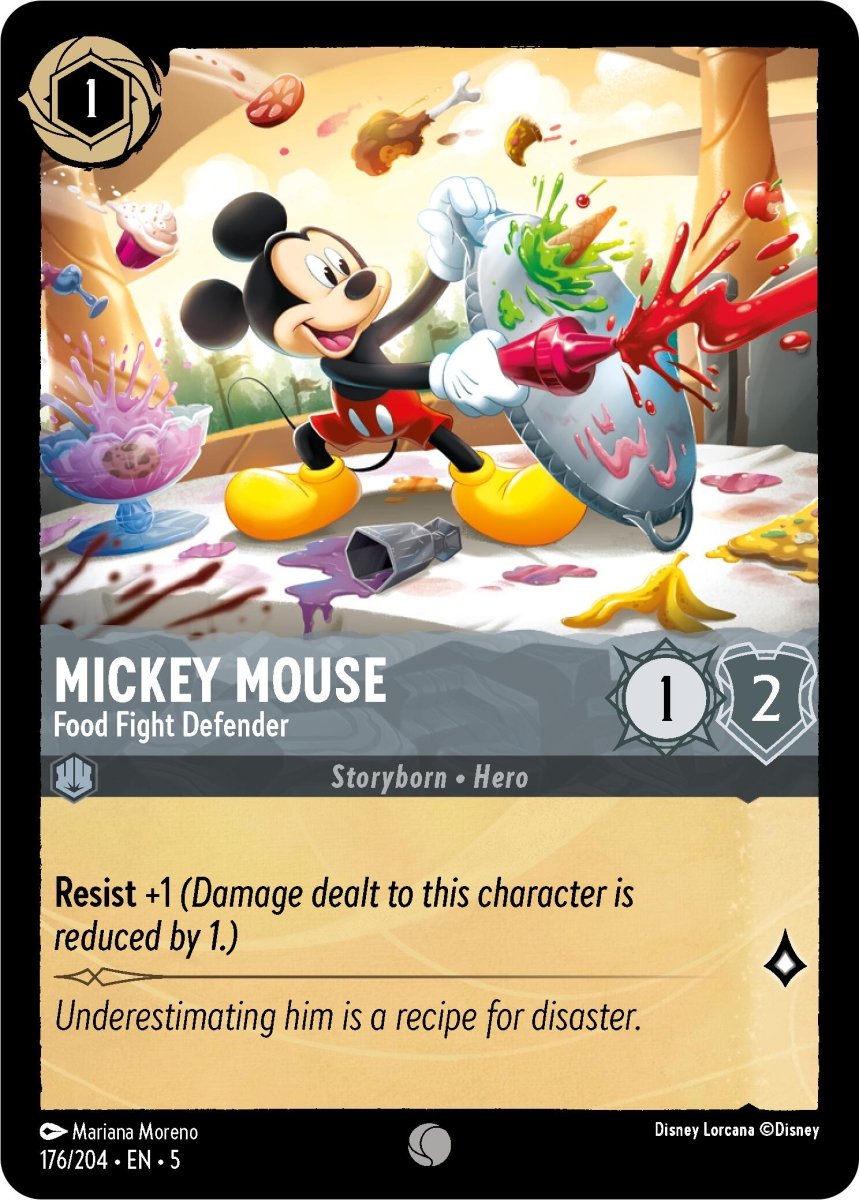 Mickey Mouse - Food Fight Defender (176/204) [Shimmering Skies] - Inner Nerd