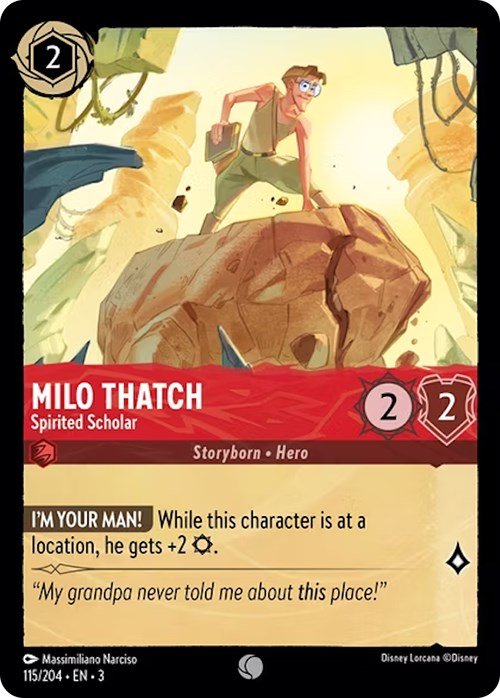 Milo Thatch - Spirited Scholar (115/204) [Into the Inklands] - Inner Nerd