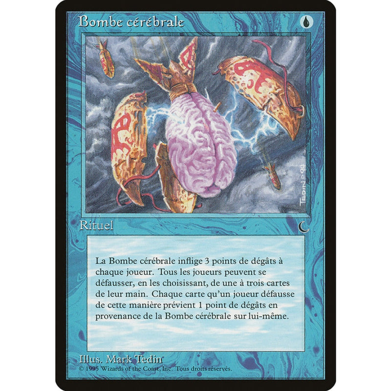 Mind Bomb (French) - Bombe Cerebrale [Renaissance] Mtg Single