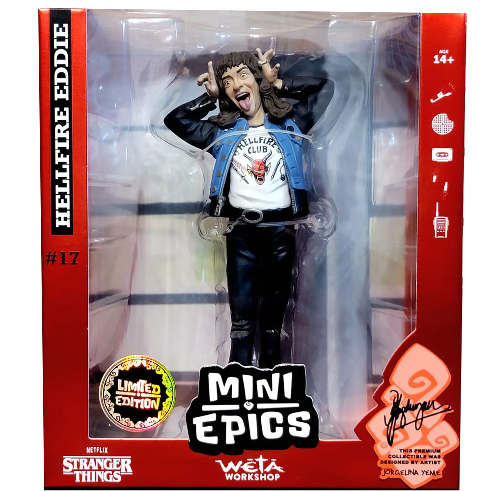 Stranger Things Hellfire Club Eddie Munson Mini Epics Vinyl Figure
