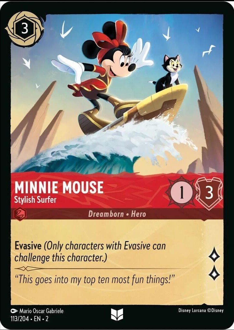 Minnie Mouse - Stylish Surfer (113/204) [Rise of the Floodborn] - Inner Nerd