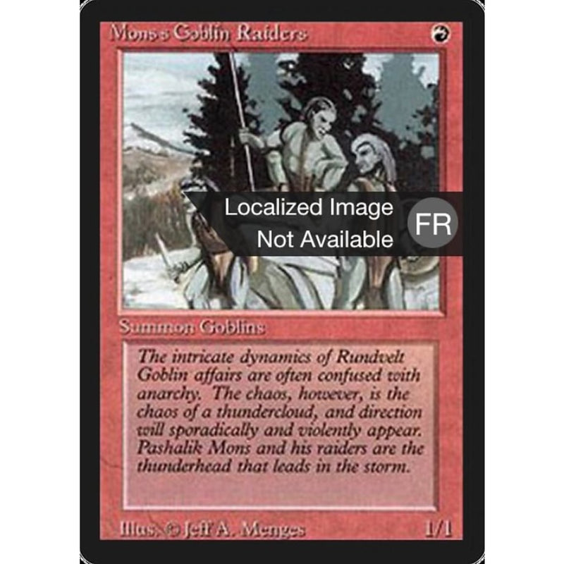 Monss Goblin Raiders [Foreign Black Border] Mtg Single