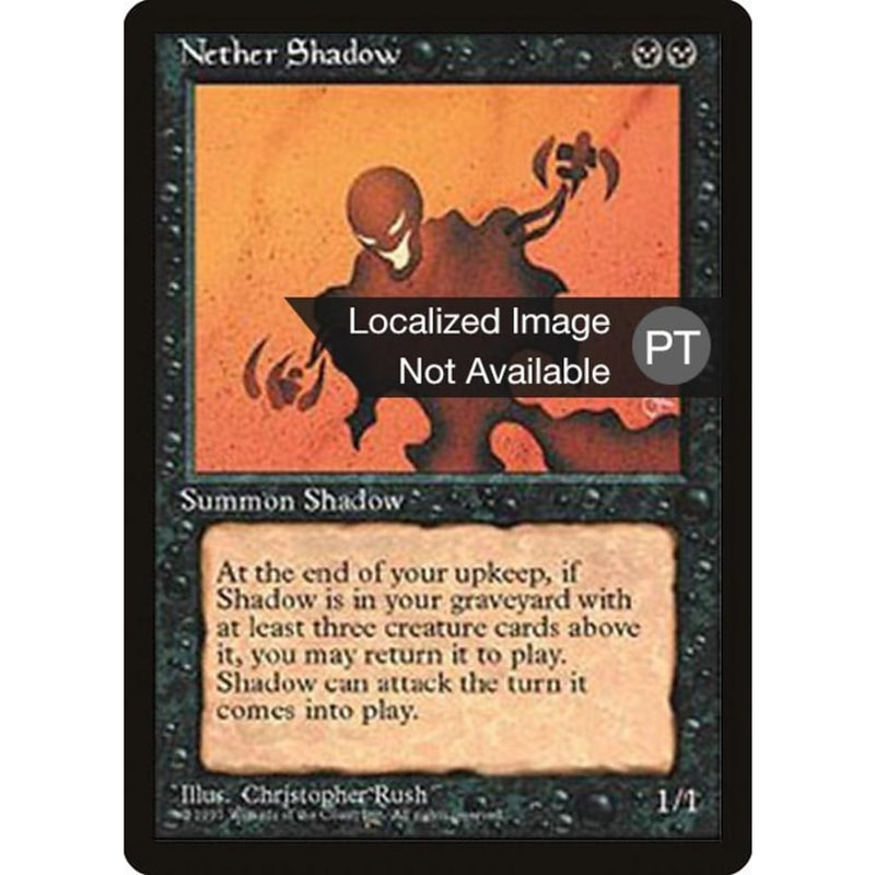 Nether Shadow [Fourth Edition (Foreign Black Border)] Mtg Single