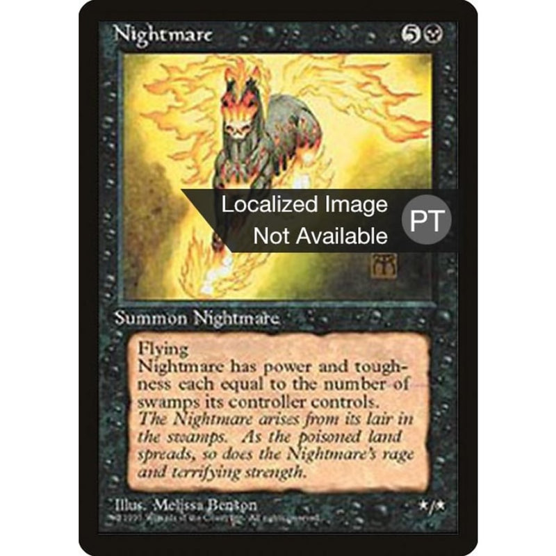 Nightmare [Fourth Edition (Foreign Black Border)] Mtg Single