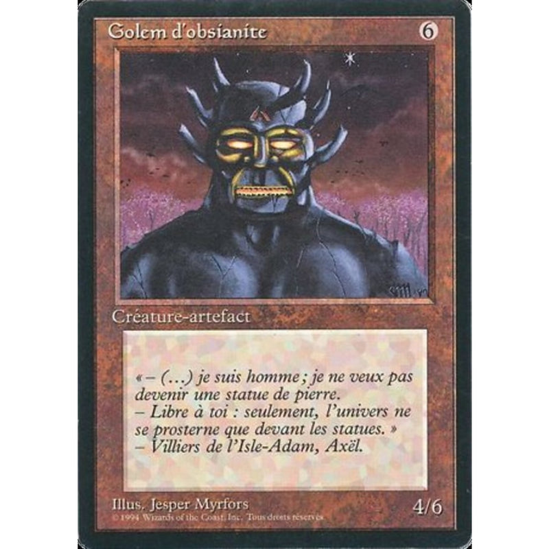 Obsianus Golem [Foreign Black Border] Mtg Single