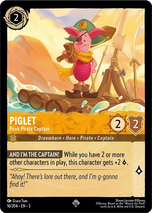 Piglet - Pooh Pirate Captain (16/204) [Into the Inklands] - Inner Nerd