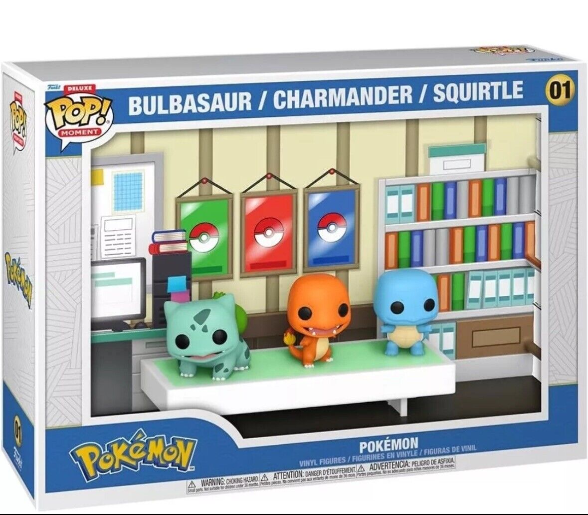 Pokemon #01 - Bulbasaur/Charmander/Squirtle Pop! Funko Moments Figures - Inner Nerd