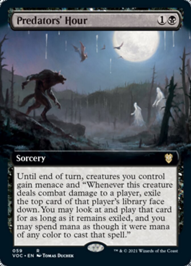 Predators' Hour (Extended Art) [Innistrad: Crimson Vow Commander] - Inner Nerd