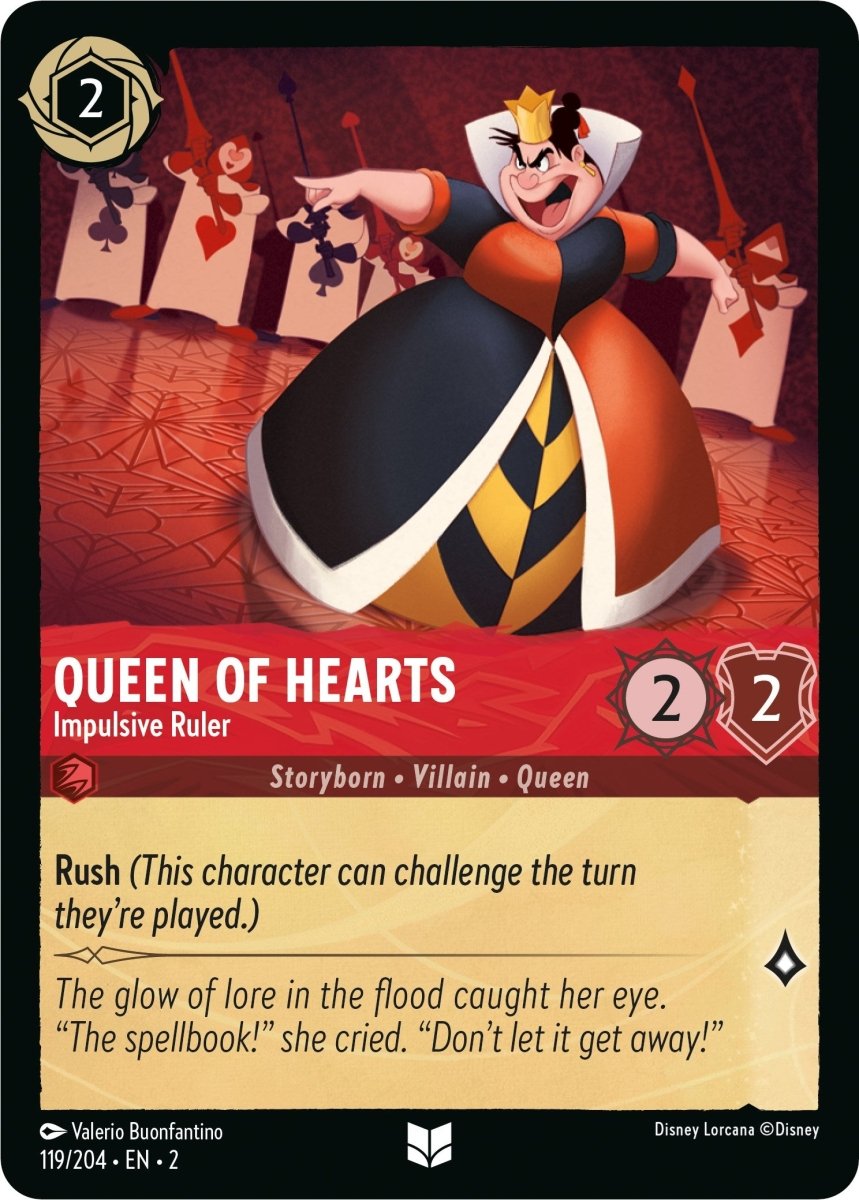 Queen of Hearts - Impulsive Ruler (119/204) [Rise of the Floodborn] - Inner Nerd