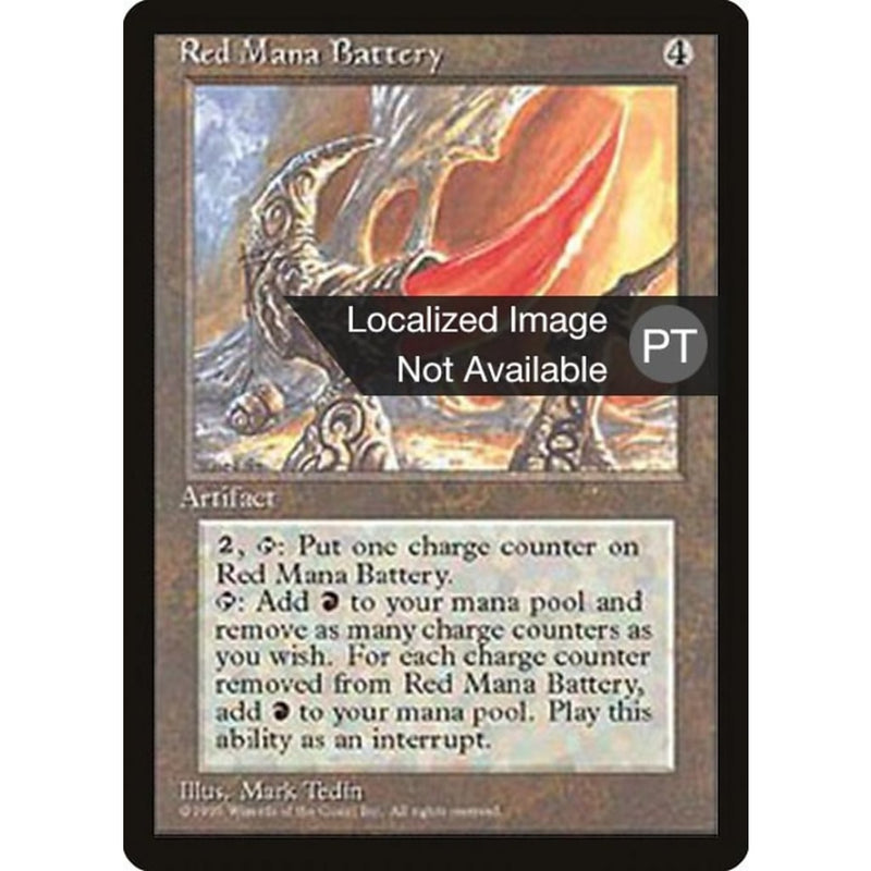 Red Mana Battery [Fourth Edition (Foreign Black Border)] Mtg Single