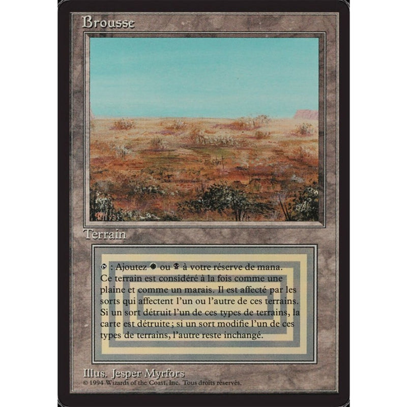 Scrubland [Foreign Black Border] Mtg Single