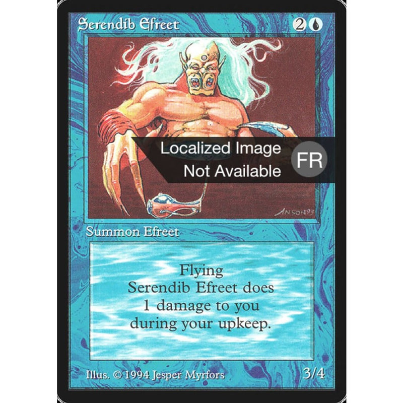 Serendib Efreet [Foreign Black Border] Mtg Single
