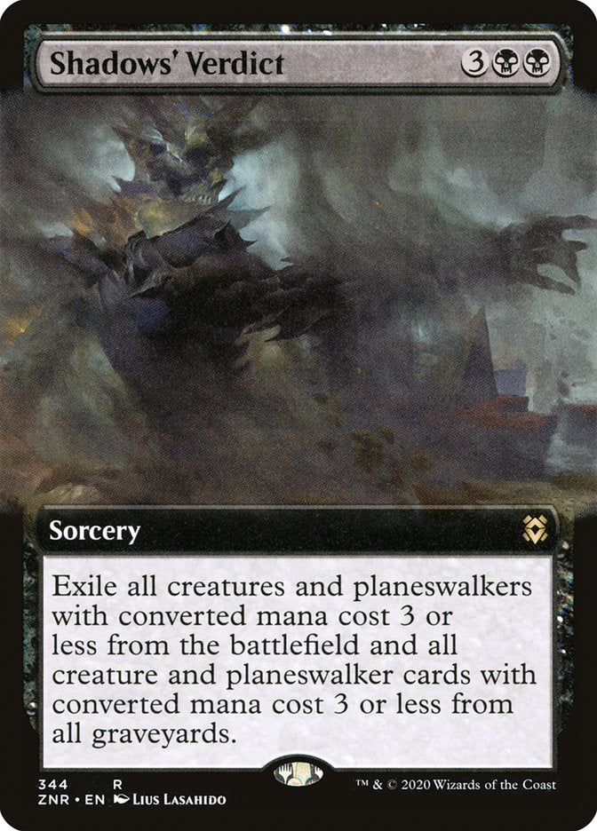 Shadows' Verdict (Extended Art) [Zendikar Rising] - Inner Nerd