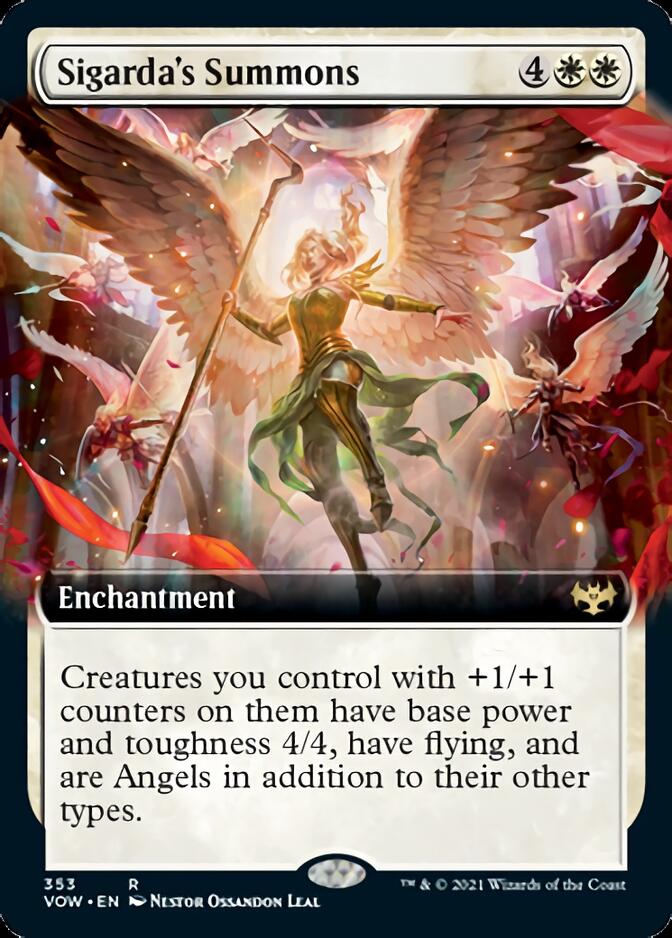 Sigarda's Summons (Extended Art) [Innistrad: Crimson Vow] - Inner Nerd