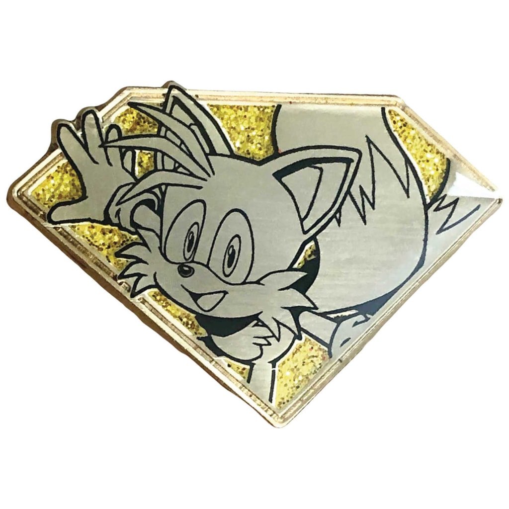 Sonic The Hedgehog - Golden Tails The Fox Emerald Enamel Pin - Inner Nerd