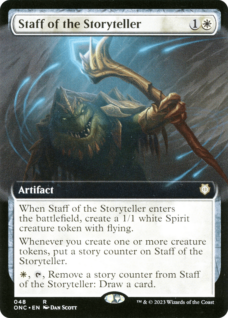 Staff of the Storyteller (Extended Art) [Phyrexia: All Will Be One Commander] - Inner Nerd