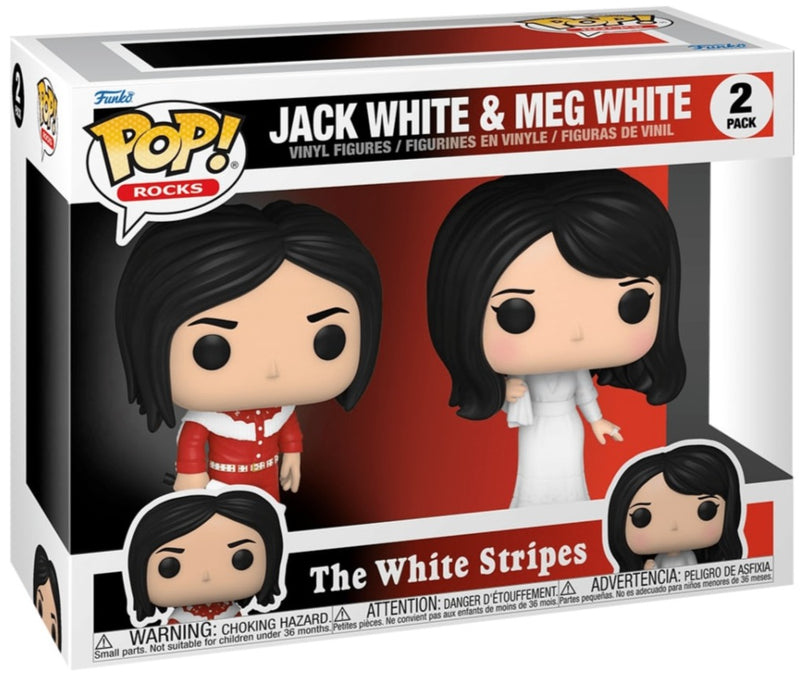 The White Stripes (2 Pack) - Jack & Meg Pop! Vinyl Figures Figure